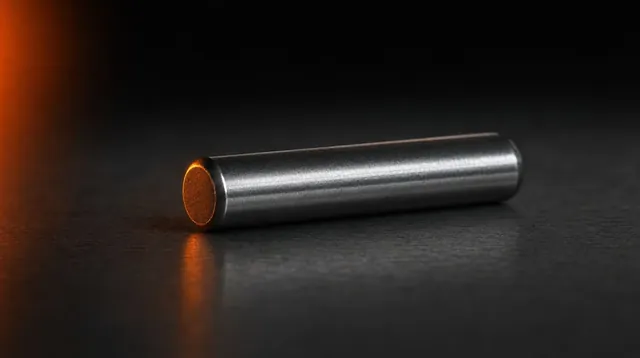 A turned steel shaft