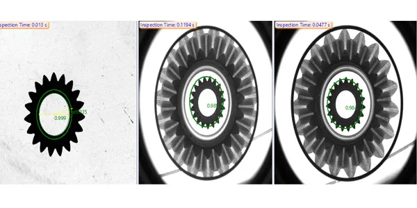 Gear inspected on the Double Disc machine: tooth profile and both faces
