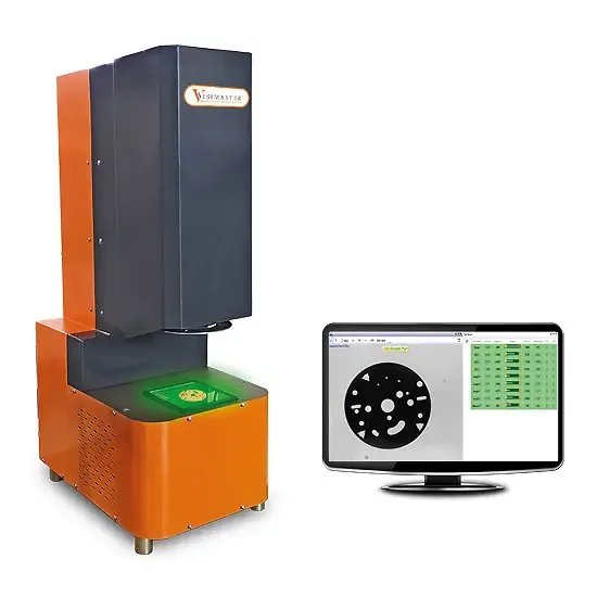 Vertical Visigauge vision measuring machine with its measurement display